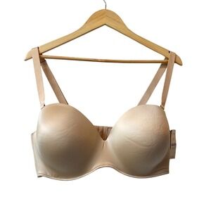 Cacique Multi-Way Bra Nude 42DDD NWT Strapless Underwire New Bare Solutions